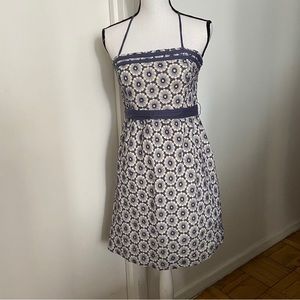 American Eagle Embroidered Floral Strapless Mini Dress Size 10